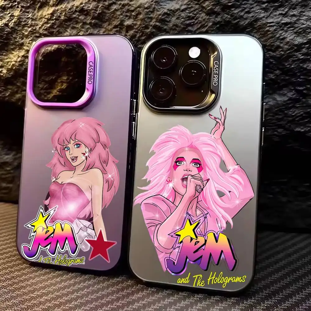 

J-Jem A-And M-Musical fantasy The Holograms Phone Case For iPhone17,16,15,14,13,12,11,Pro Max Colored Silver Plated Inside Cover