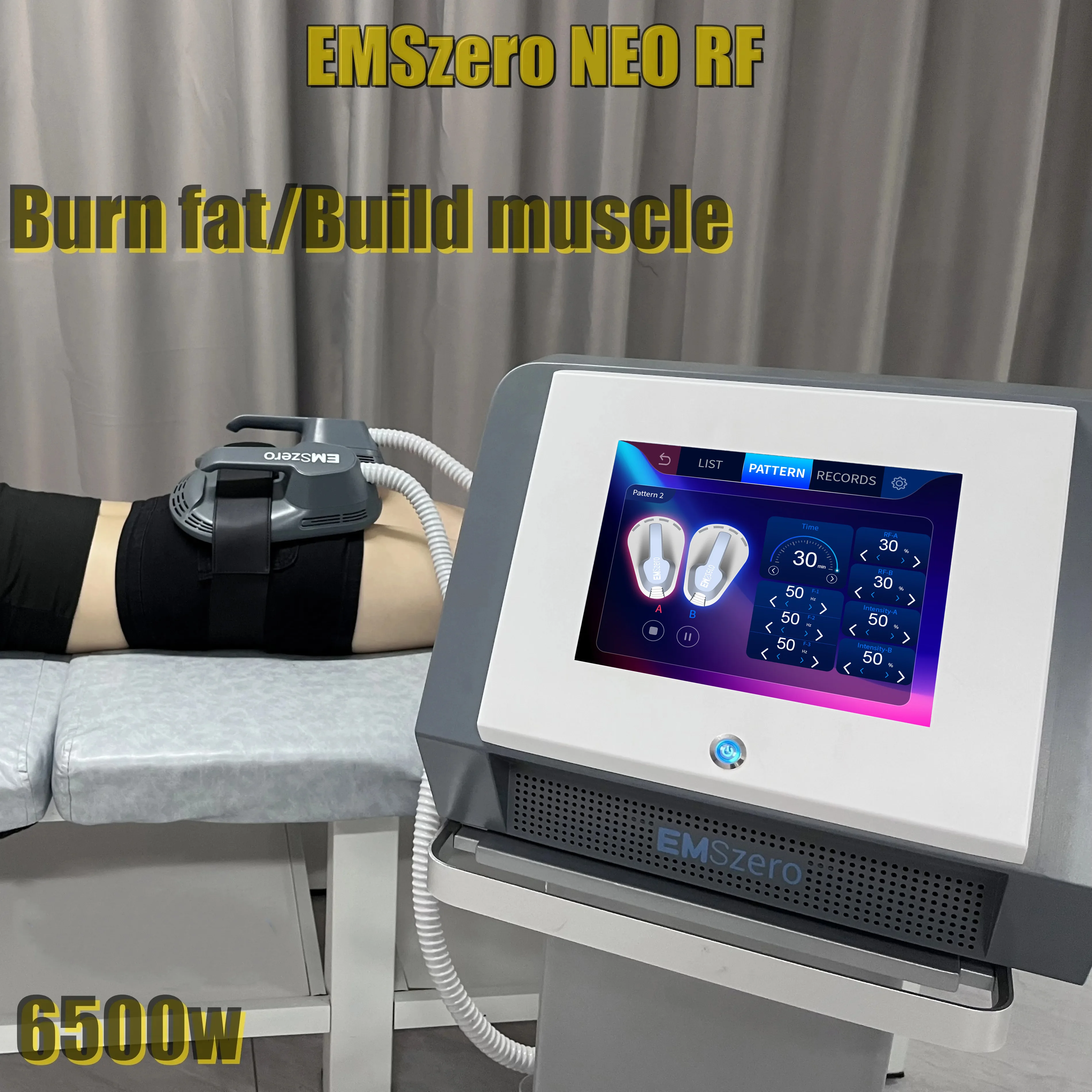 6500W Neo EMSZERO eliminación de grasa 15Tesla RF cuerpo esculpir máquina de contorno corporal estimulación muscular máquina corporal