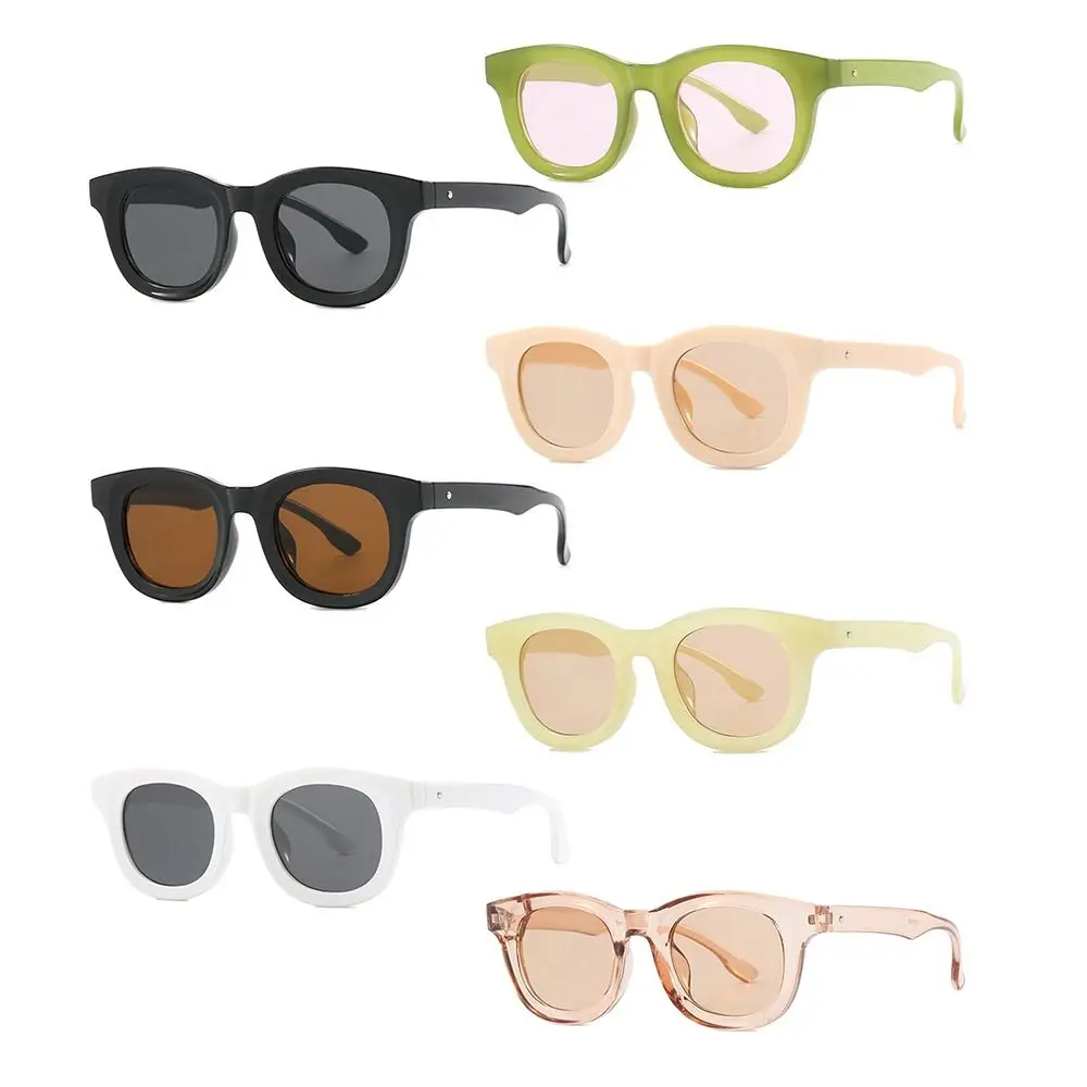 

Popular Square Sunglasses Vintage UV400 Colorful Jelly Green Sun Glasses INS Style Eyeglasses for Women & Men