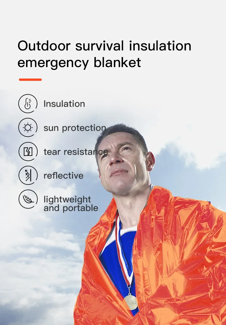 AONIJIE A107 Lightweight Essential Outdoor Emergency Blanket Multifunction Survival Insulation First Aid Blanket Keep Warm