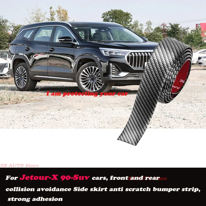 

Strong adhesive bumper strip, front and rear lip side skirts, collision and scratch resistant, suitable For Jetour X 90 Suv