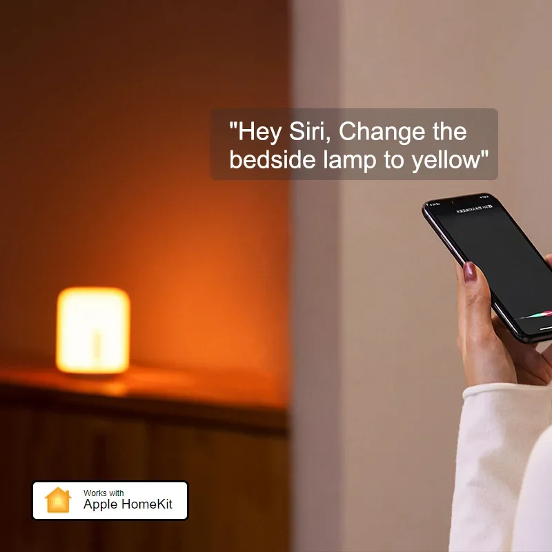 Lampka nocna Xiaomi Mijia 2 Smart Table LED lampka nocna kolorowa 400 lumenów Bluetooth WiFi do Apple HomeKit Siri