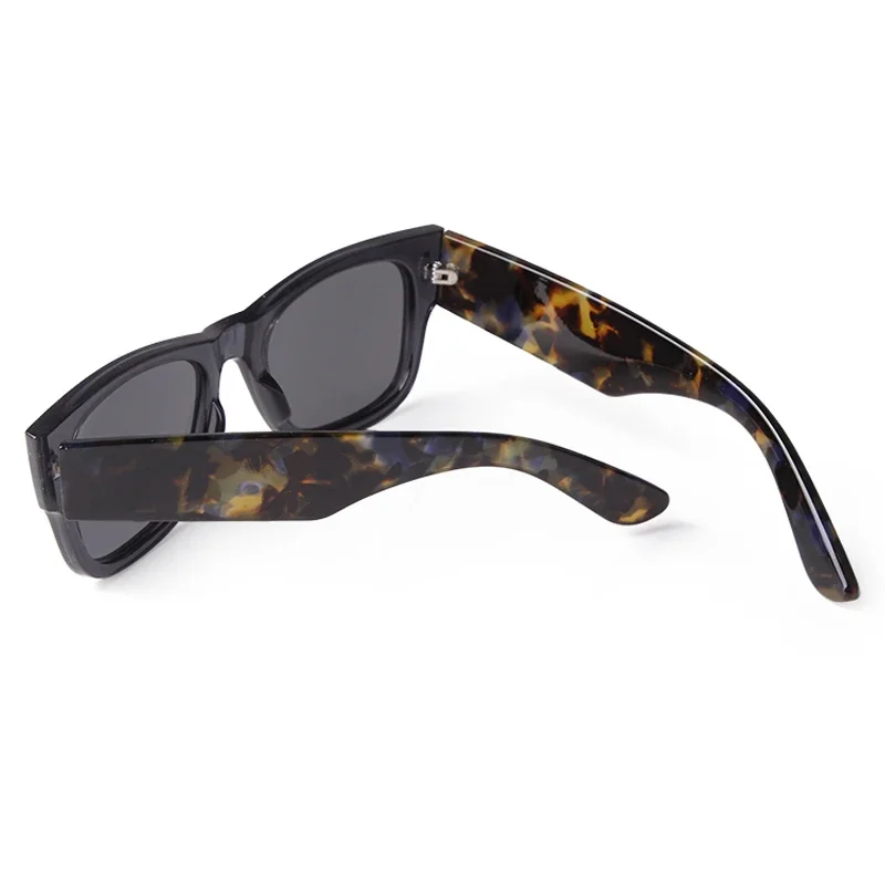 Trendy Tortoiseshell Square Sunglasses Women Brand Retro Gray Thick Big Frame Sun Glasses Men Shades Eyewear Gafas De Sol UV400