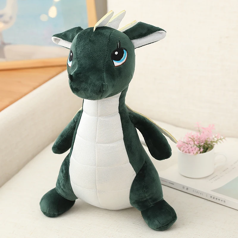 Leuke cartoon dinosaurus knuffel gevuld zachte dieren dinosaurus zachte pop Kds knuffel draak kussen verjaardagscadeau