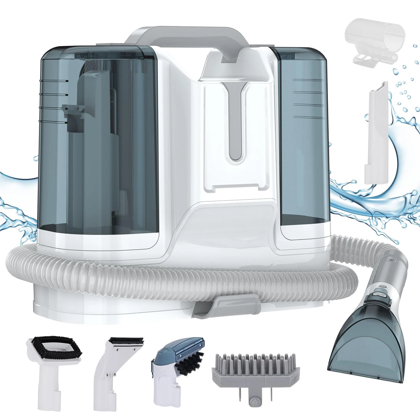 

3 в 1, небольшой портативный профессиональный моющийся экстрактор, электрический пылесос для влажной и сухой уборки для дома, автомобиля, пола, ковра, дивана, ткань, пятно