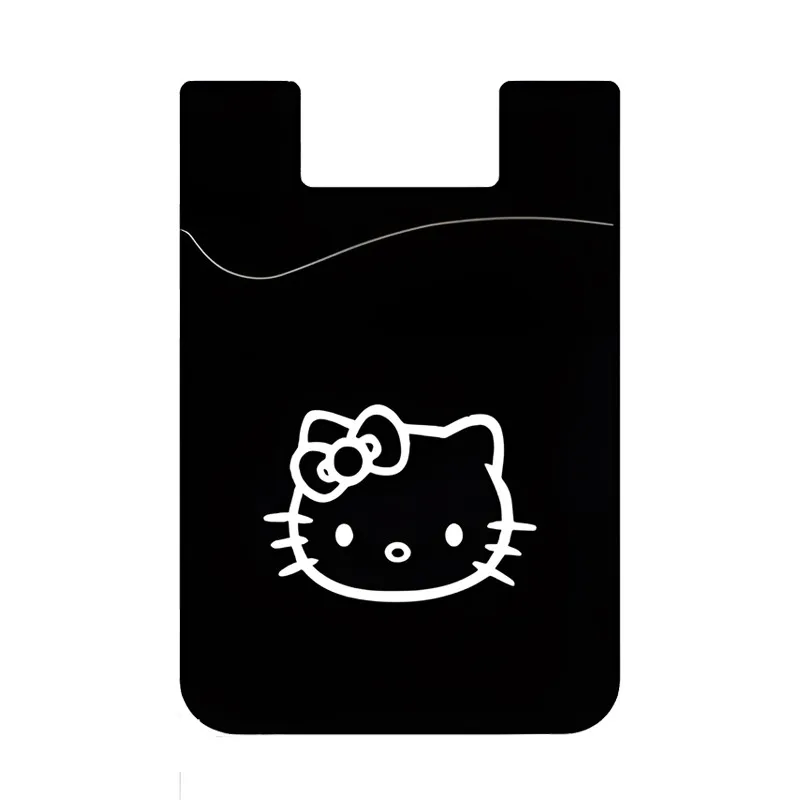 Hot Sale Cute Cartoon Hello Kitty Silicone Case Cover Sticker for Phone Back Credit Debit Card Transportation Card