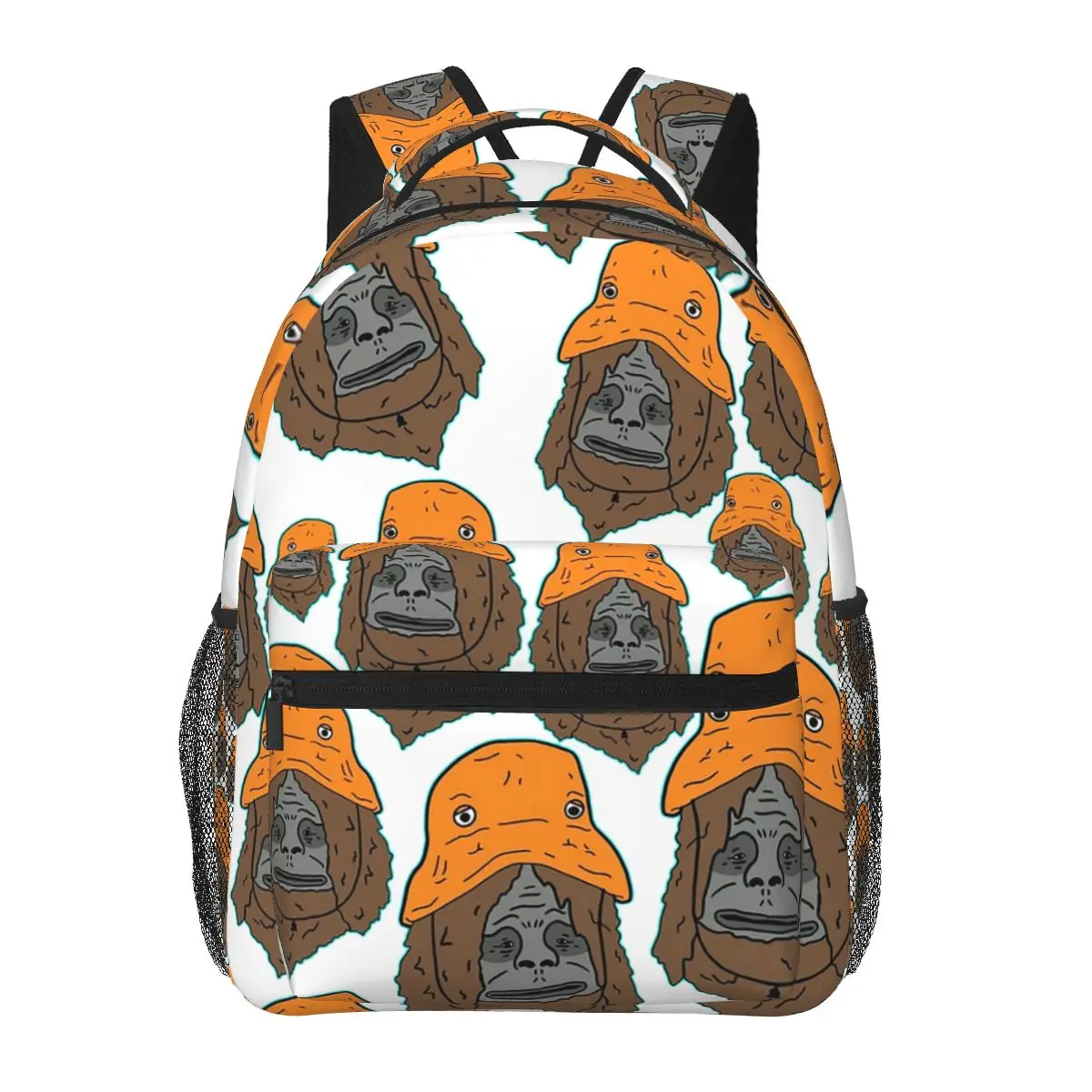 Sassy The Sasquatch Backpacks Boys Girls Bookbag Students School Bags Cartoon Laptop Rucksack Shoulder Bag Large Capacity