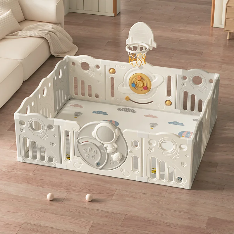 

Детский манеж, пластиковый игровой манеж, складной манеж для детей, роскошная детская игровая площадка с баскетбольным кольцом, забор для занятий