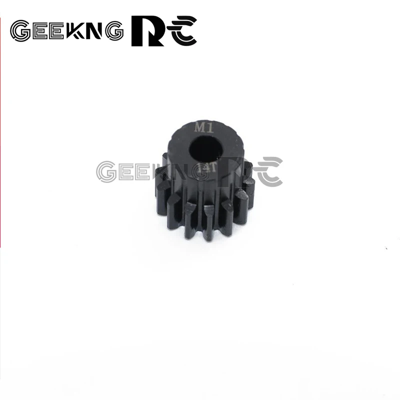 M1 5mm 11T 12T 13T 14T 15T 16T 17T 18T 19T 20T 21T 22T 23T 24T 25T Black Steel Metal Pinion Motor Gear For 1/10 1/8 RC Model Car