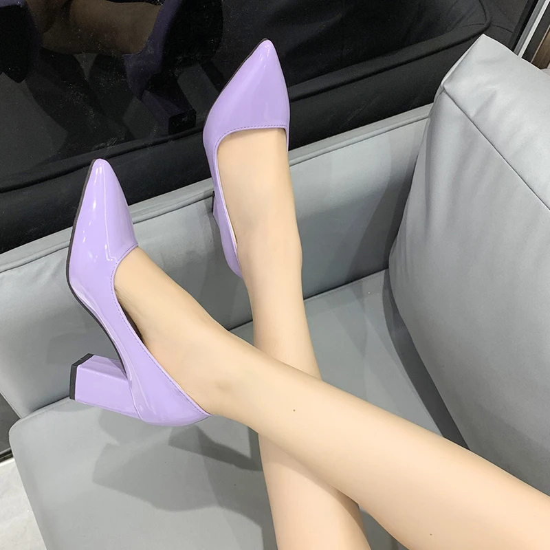 2022 New Spring Pumps Fashion High Heels Shoes Women Slip on Ladies Pumps for Party Dress Candy Shoes Big Size 33-45 Mujer