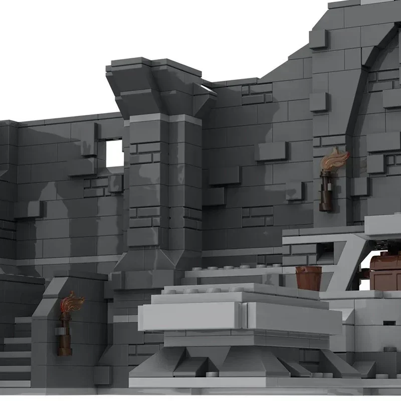 마법의 반지 영화 모델 Moc 빌딩 벽돌 대리석 무덤 전쟁 기술 모듈 형 블록 선물 크리스마스 장난감 DIY 세트 조립
