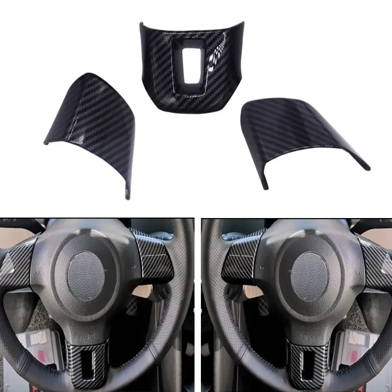 

3pcs Car-styling ABS Carbon Fiber Texture Interior Steering Wheel Panel Cover Trim For VW Golf Jetta Bora EOS Polo Touran Caddy