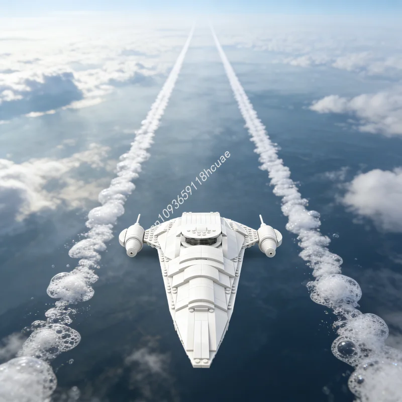 400pcs MOC 누비아 왕실 우주선 스타 배틀 모델 블록 건축 DIY 크리스마스 선물 창의적인 장난감 교육용