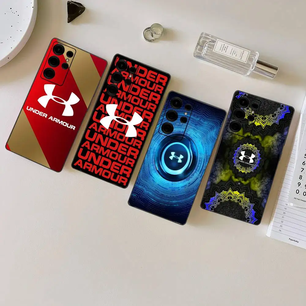 U-under A-armour LOGO Phone Case For Samsung S 24 Fe 25 Ultra Plus 20 Lite 21 30 22 23 24 22 Ultra 5G Fundas