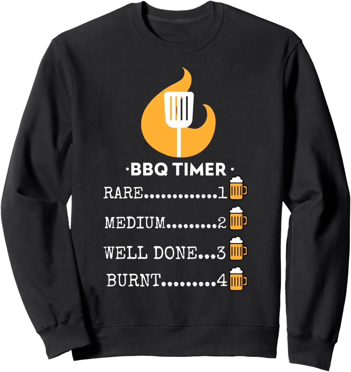 BBQ Timer Funny Barbecue Drinking Beer Sweatshirt