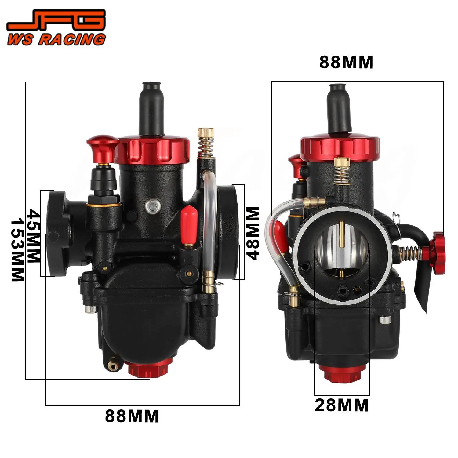 Motorcycle Accessories PE Carburetor Universal Carburador For 17 19 22 24 26 28 mm For Yamaha Suzuki Honda Dirt Pit Bike Parts