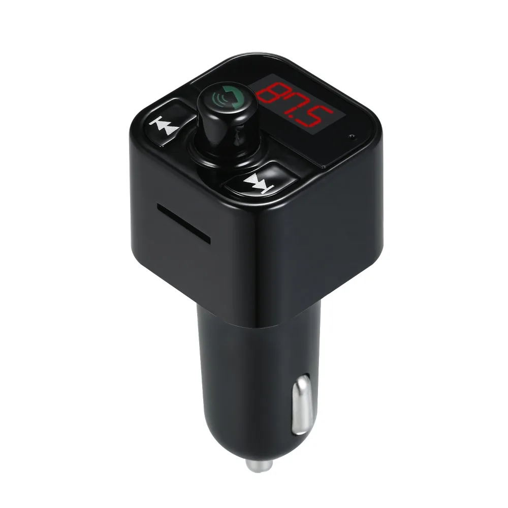 Portable BT 5.0 FM Transmitter Dual USB Wireless Handsfree MP3 Player Automatic Power-off Bluetooth Adapter Car