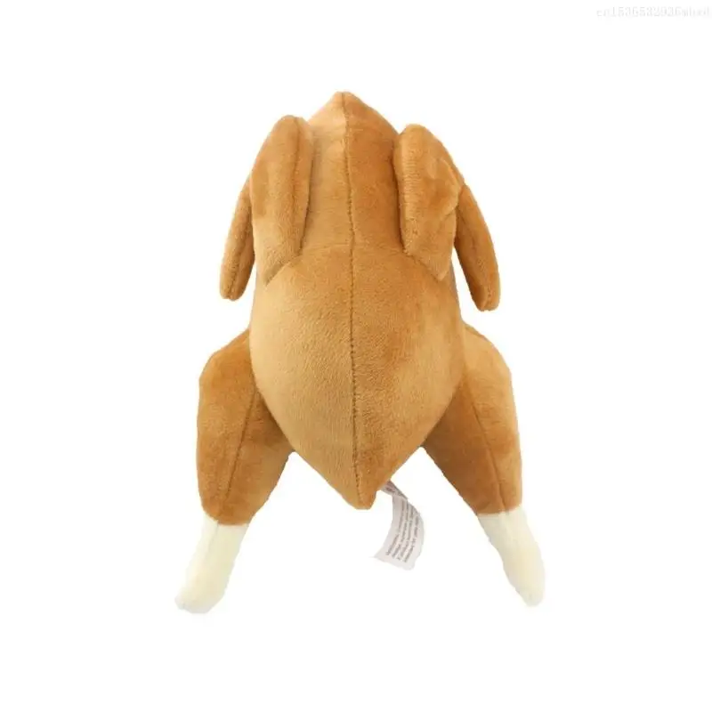 

Dog Plush Toy Stuffed Animal Squeak Chicken Turkey Interactive Chew Toy Reducing Boredom Improving Mental Healthy F0T4