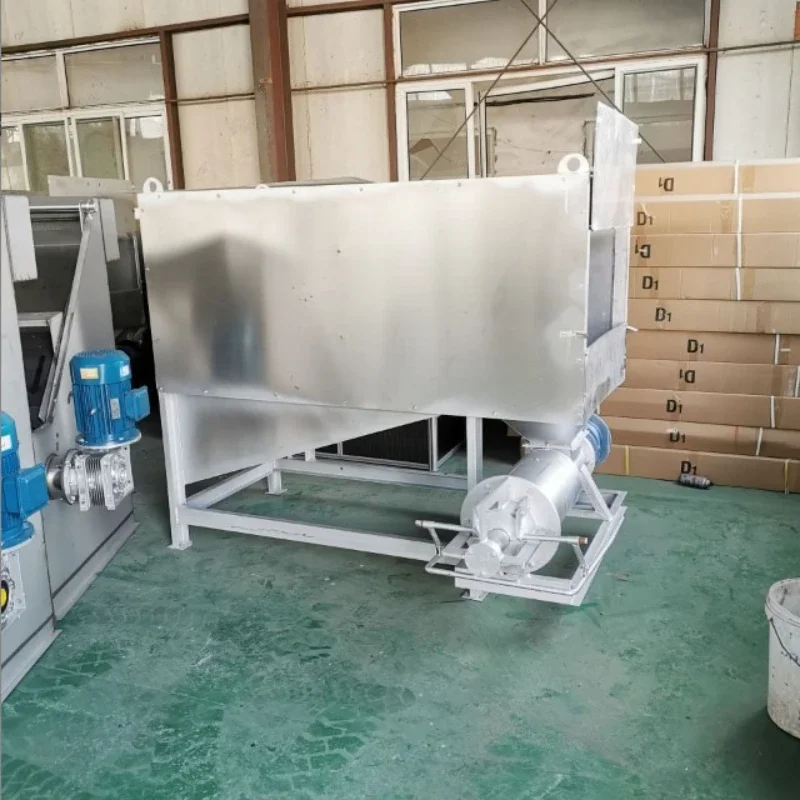chickens and ducks with high water content, microfiltration drum type dehydration extrusion dry and wet solid-liquid separator