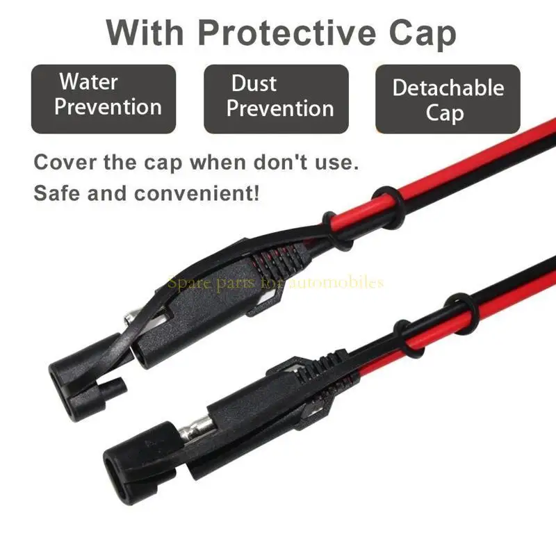 

H58F SAE to SAE Power Automotive Extension Wire Harness SAE Connector Cable Quick Disconnect 1M Connector for Car