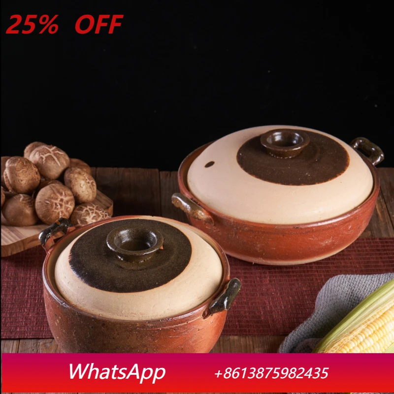 

LH Commercial Old Fashioned Clay Clay Claypot Claypot Rice Pot Soup Clay Pot