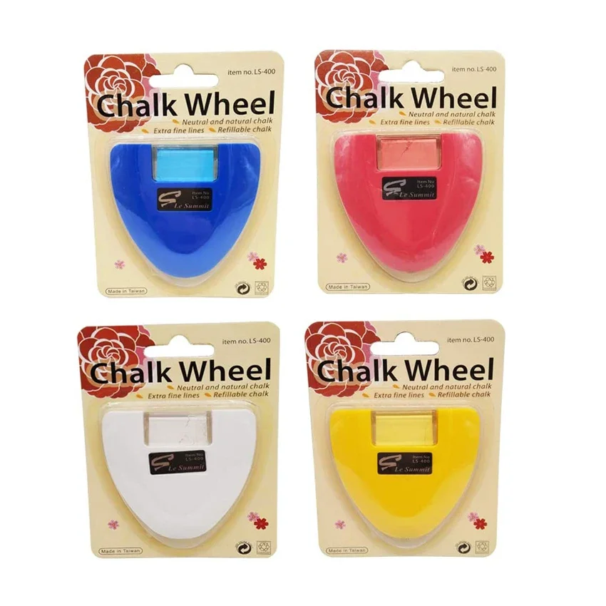 DIY Sewing Parts Chalk Wheel Three Colours --- Rosy red / Yellow / Blue/White Made in Taiwan Top quality