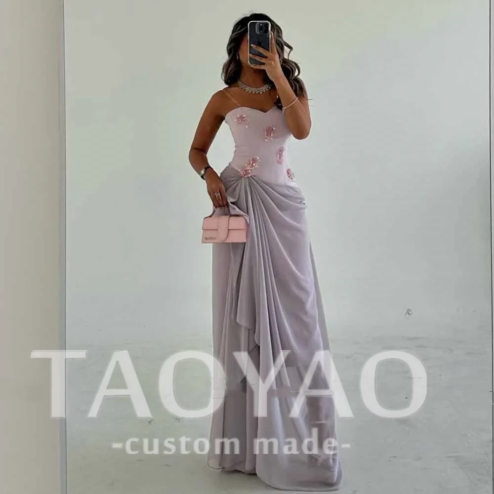 

Purple Chiffon Formal Dresses for Special Occasions Jersey Birthday Dress Off Shoulder Sweetheart Beading Net Evening Dress