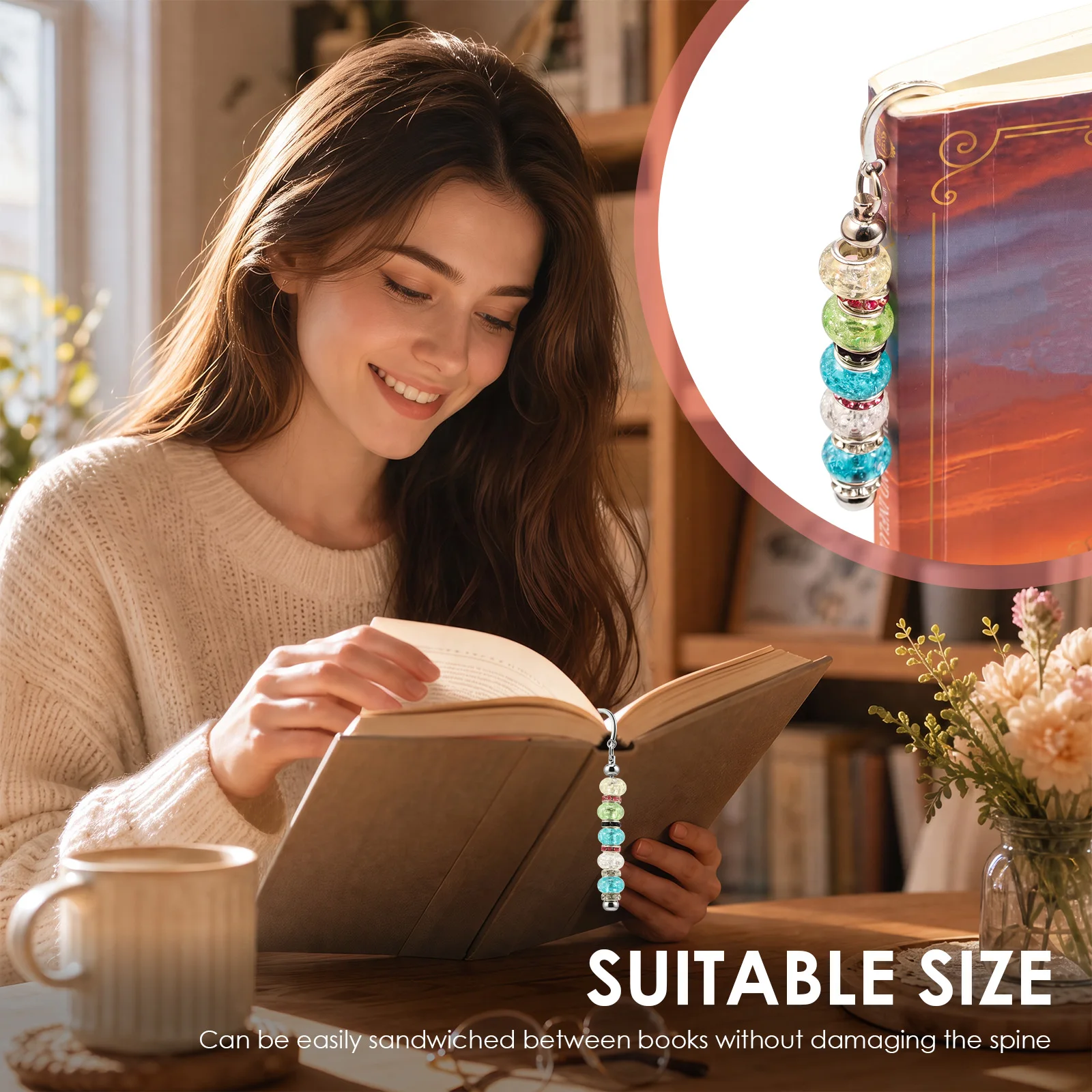DIY Custom Bookmark Making Kit with Rich Assorted Accessories Alloy Beaded Bookmark Craft Kit for Party Favors Handmade Gifts
