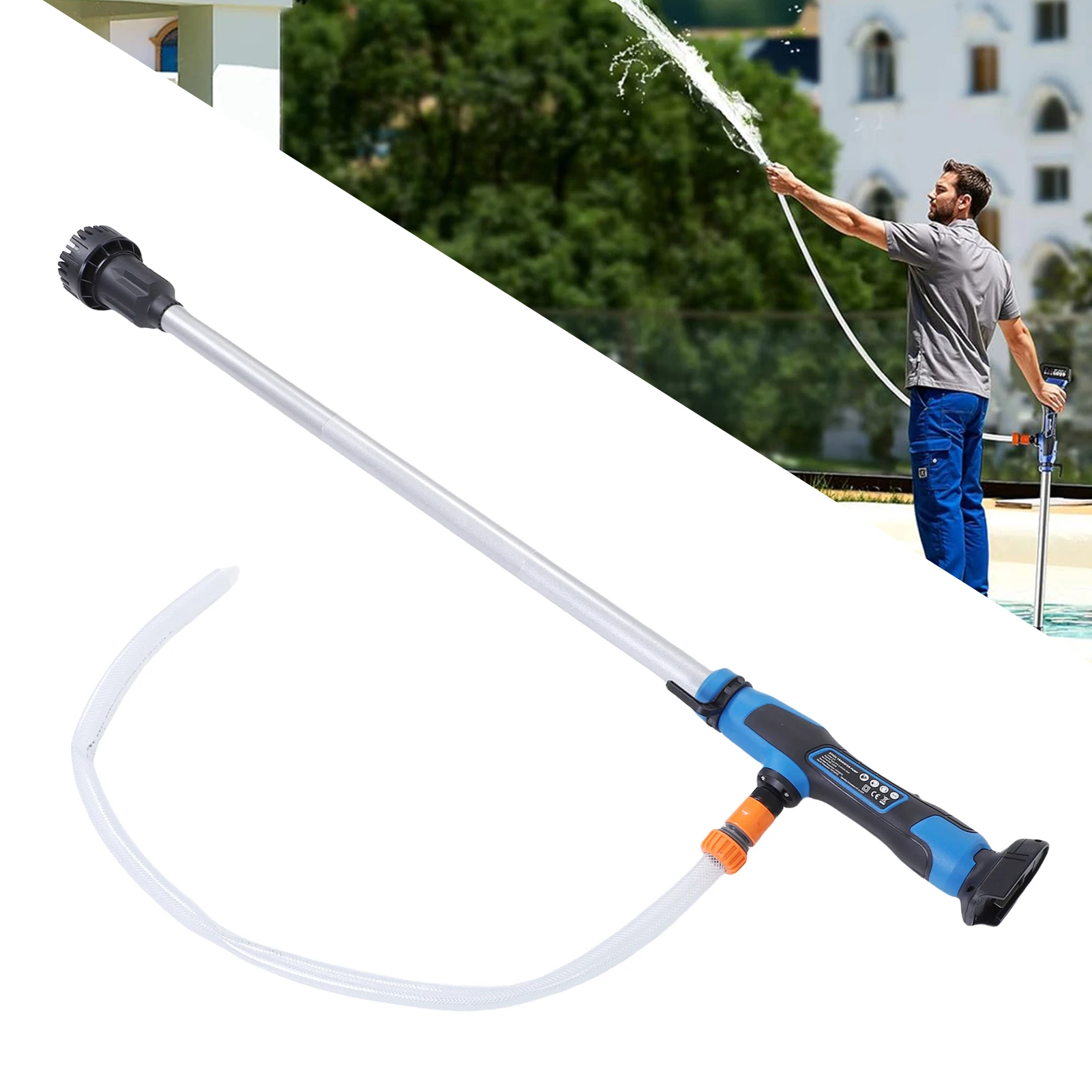 Cordless Stick Water Transfer Pump Suitable for BL1830B BL1840B BL1850B BL1860B BL1815 Battery 36LPM Portable Sump Pump
