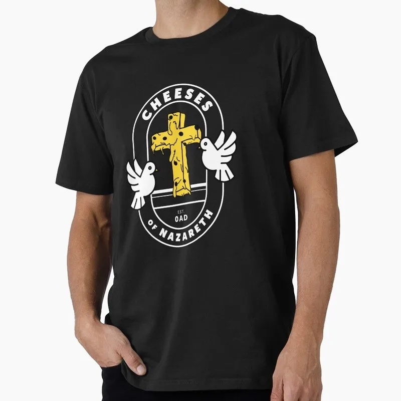 Cheeses of Nazareth Funny Monty Python Gift T-shirt 0701 Short Sleeve O-Neck Graphic clothes All size Tops S-6XL