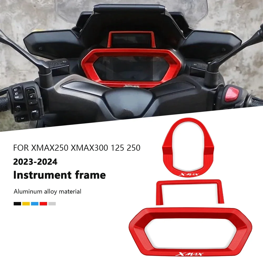 For XMAX300 XMAX250 XMAX 300 125 250 2023 Accessories Electric Door Lock Dashboard Instrument Frame Cover Trim