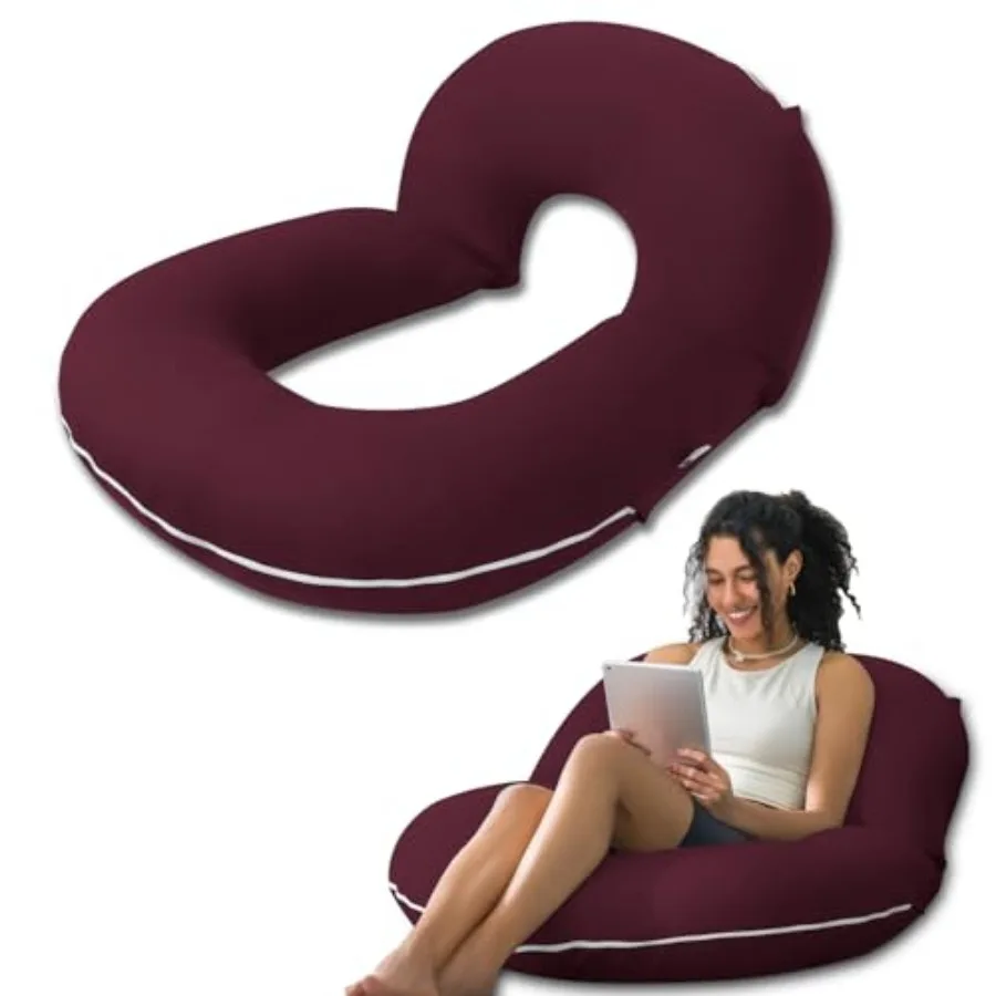 

Reading Pillow, Back Pillow for Sitting in Bed for Reading, Nurse and Relax, Reading Pillow for Adults, Moms and,Sit Up Pillow