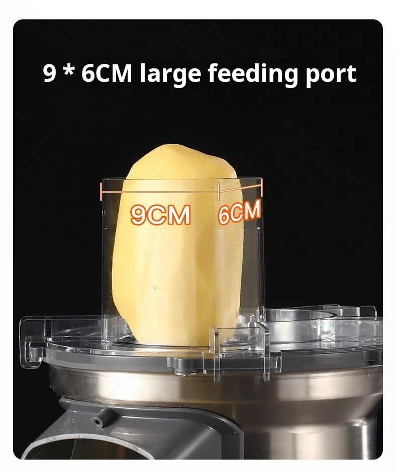 قطاعة الخضراوات الكهربائية، قطاعة الفواكه، مبشرة البطيخ، قطاعة البطاطس، جزيئات الطعام المفرومة، آلة قطع الخضروات الصغيرة #2