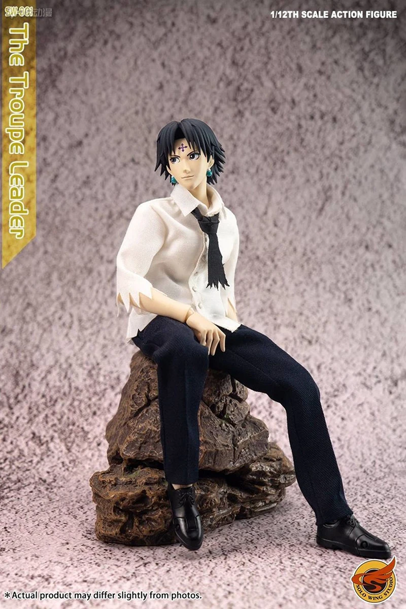 In Stock SoloWingStudio 1/12 HUNTERxHUNTER Phantom Troupe The Troupe Leader Chrollo Lucilfer PVC Anime Action Figures Model Toy