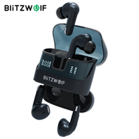 BlitzWolf BW-FYE17 bluetooth Earphone 2-in-1 2 Pairs TWS Earbuds Dual LED Power Display 13mm Large Drivers Stereo Long Battery