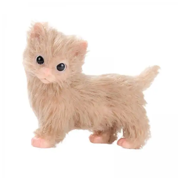 Silicone Kitten Doll Mini Animal Figure Realistic Cat Toy Sensory Decor Gift for Kids Bedroom Shelf