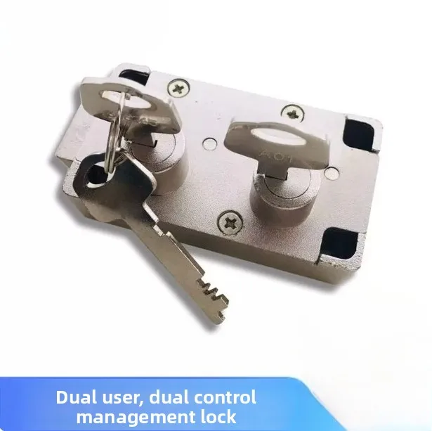 Dual Control Safe Lock Double Key Vault Door for Bank Guard Security