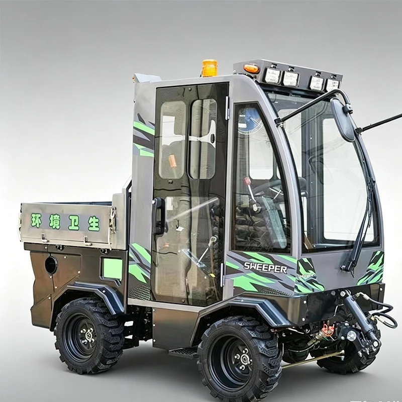 Heavy Duty All Gear Transmission Snow Vehicle, AWD Dual Differentials Hydraulic Hopper Lift Quick Change