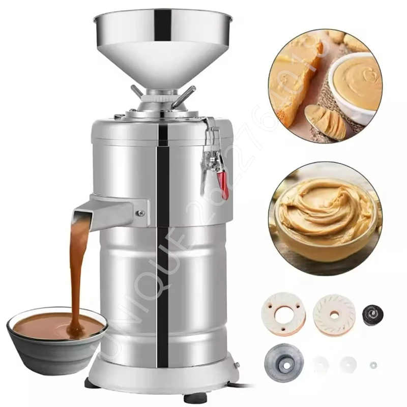 

110v/220v Electric Peanut Butter Maker Walnuts Sesame Colloid Mill Making Pulping Machine Almond Nuts Grinder