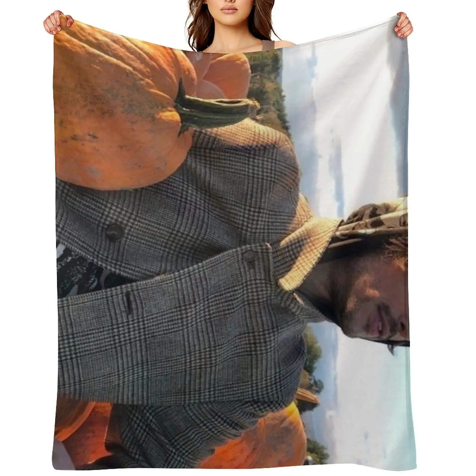 

MGG with Pumkins Throw Blanket for winter christmas decoration warm for winter for sofa Blankets