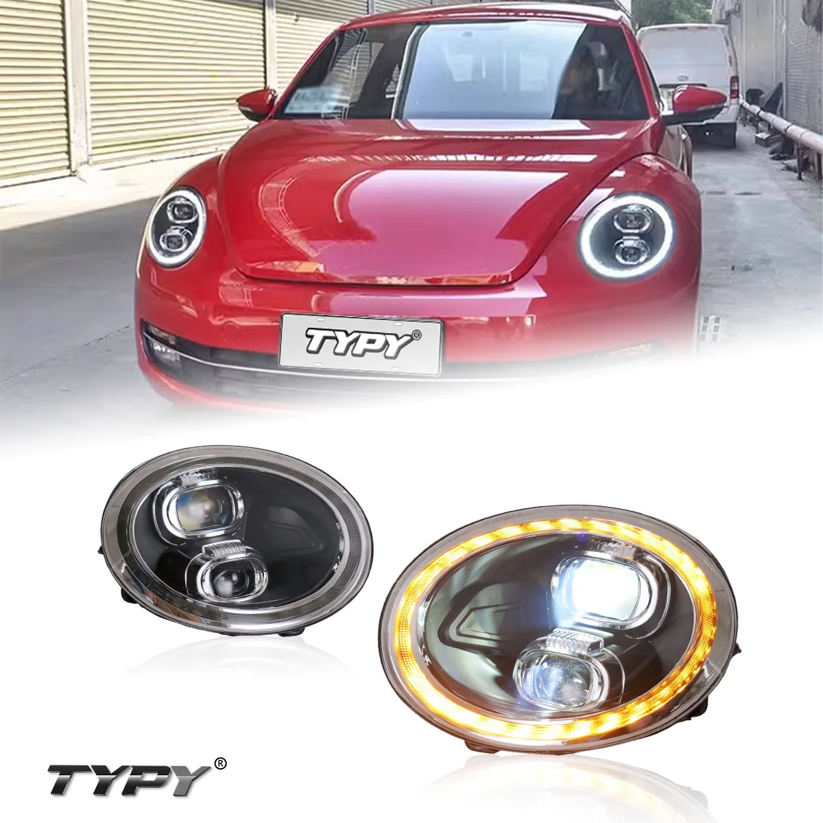 

Car Headlights Modified LED Head Lamp Head Light LED DRL Daytime Running Lights For Volkswagen Beetle 2006-2012 2013-2021