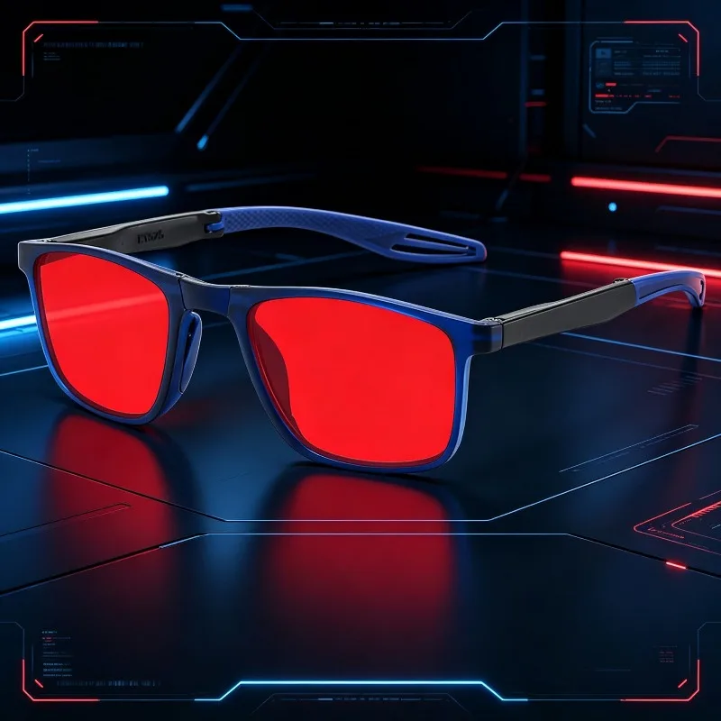 2PCS Folding Blue Light Blocking Glasses  Men Women Amber Lens Computer Glasses TR90 Frame Fast Sleep Aid Eyewear Foldable
