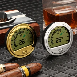 GALINER Precision Cigar Hygrometer For Humidor Cigar Smoke Accessories Portable Round Humidity Detector Accurate Hygrometers