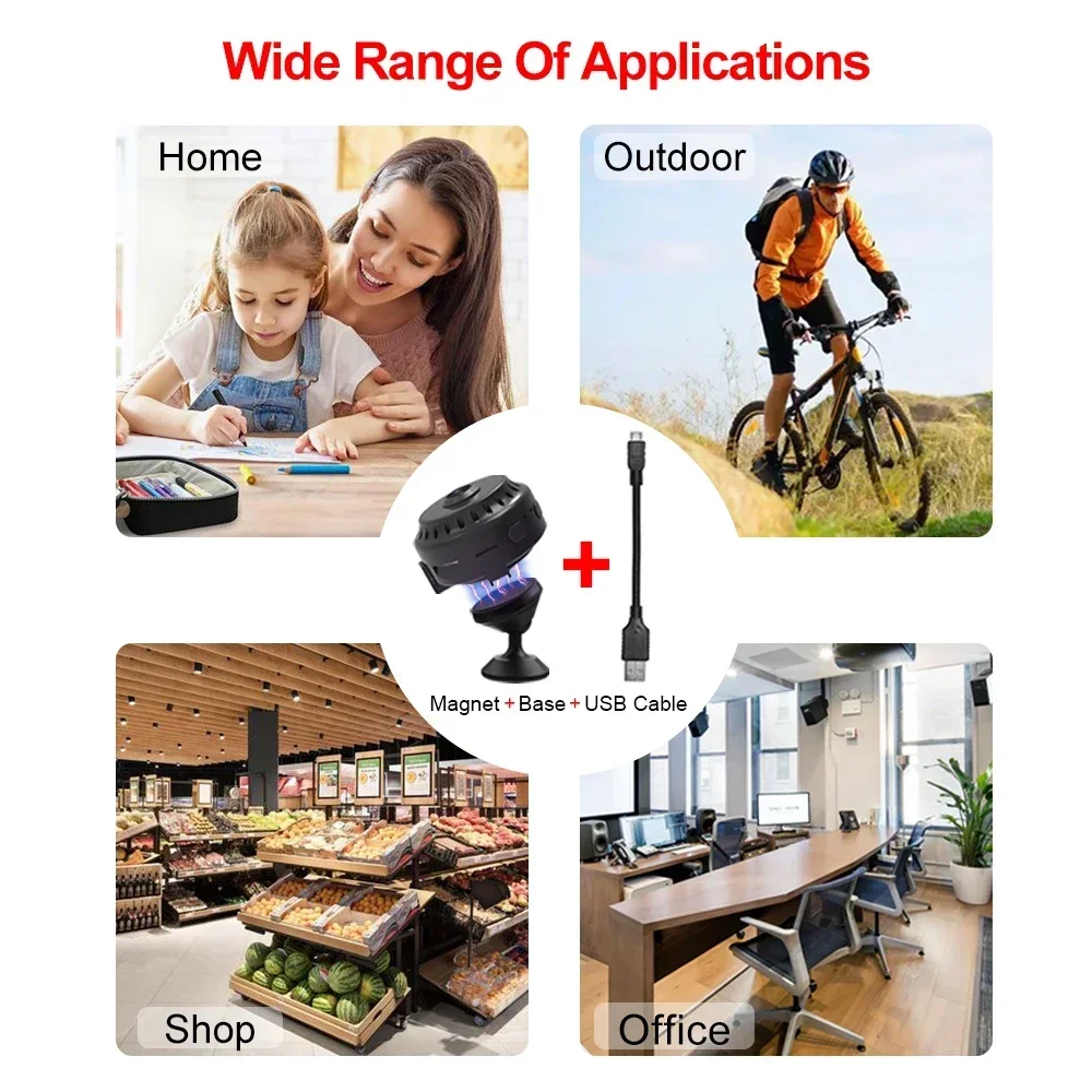 New WD15A Wifi 1080P HD Mini Camera Magnetic Home Surveillance Camcorder Night Vision Wireless IP Remote Monitor Outdoor Cameras