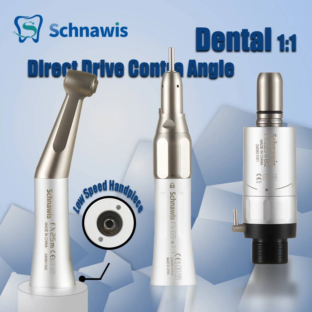 

FX25 FX65 Dental 1:1 Direct Drive Contra Angle Low Speed Handpiece Mini Head Dentistry Against Contra Angle Polishing Tools