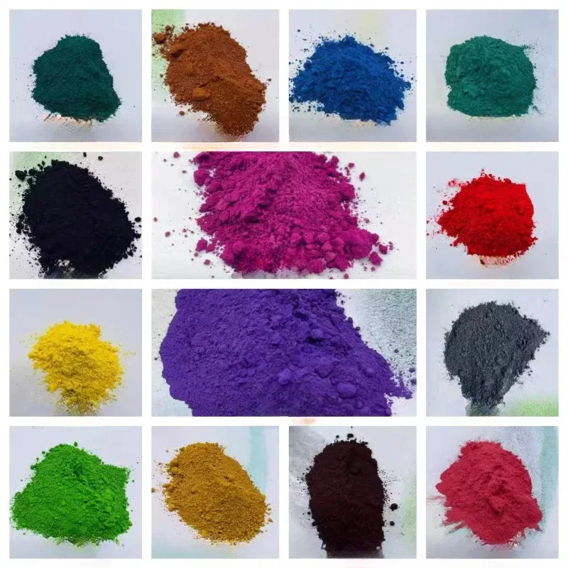 50g Red Orange Yellow-green Iron Oxide Pigment Cement Wall Coloured Drawing Paint Handicrafts Model Decoration Filler Materials