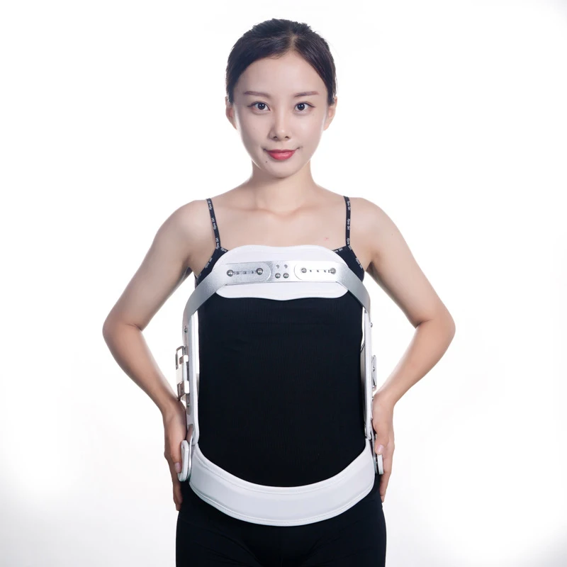 Adjustable Spinal Hyperextension Fixator A Scoliosis Fixation Support Hunchback Fixation Thoracolumbar Fracture Support White