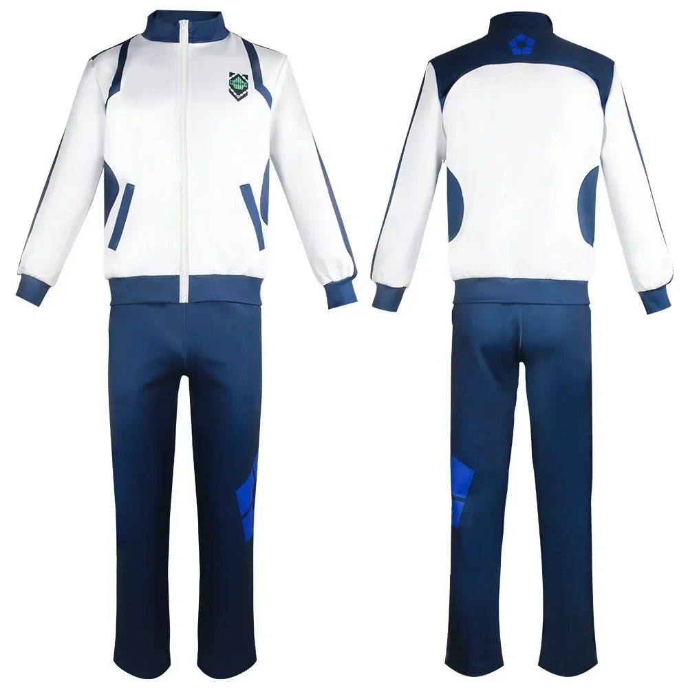 Blue Lock Reo Nagi Bachira Isagi Chigiri Hyoma Cosplay Costume Zip Sportswear Tracksuit Sweatshirt Hoodie Halloween Costume