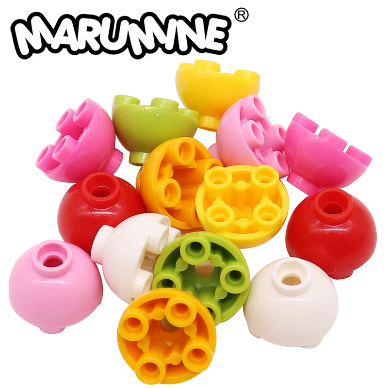 Marumine MOC 20PCS Part 24947 Classic Brick Round 2 x2 Dome Bottom Building Blocks accessori per palloncini in vaso modello giocattolo regalo fai da te