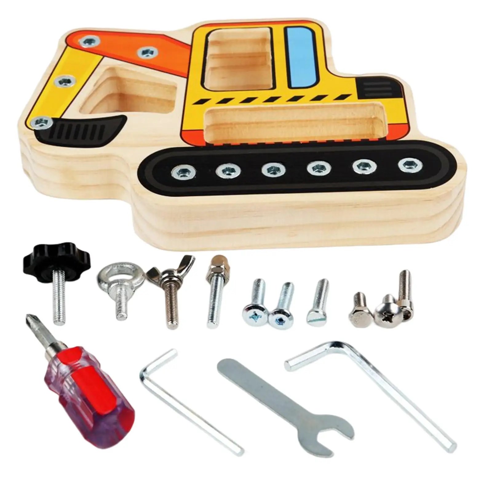 Planche à vis en bois Montessori pour enfants, tournevis, outil à écrou, jouets pour enfants, jeu, anniversaire, activité, bébé